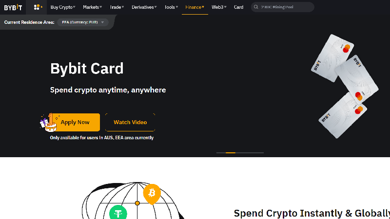 Дебетовая карта Bybit.