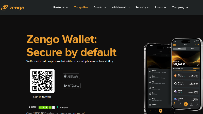 Zengo анонимный криптокошелек с no-KYC.